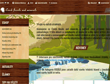 Tablet Screenshot of czechfossilsandminerals.com